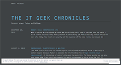 Desktop Screenshot of itgeekchronicles.co.uk