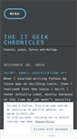 Mobile Screenshot of itgeekchronicles.co.uk