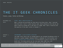 Tablet Screenshot of itgeekchronicles.co.uk